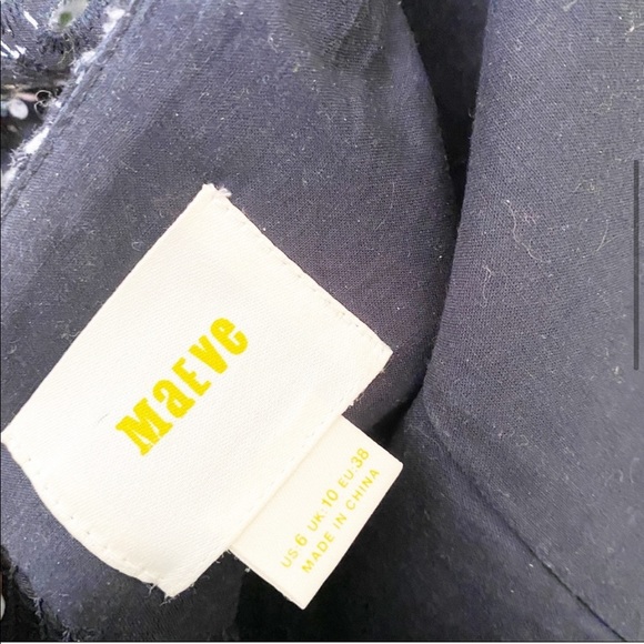 Anthro Maeve blue eyelet floral pattern mini dress - Picture 4 of 6